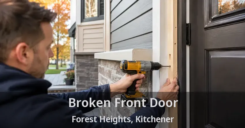 Broken Front Door Forest Heights, Kitchener - ON