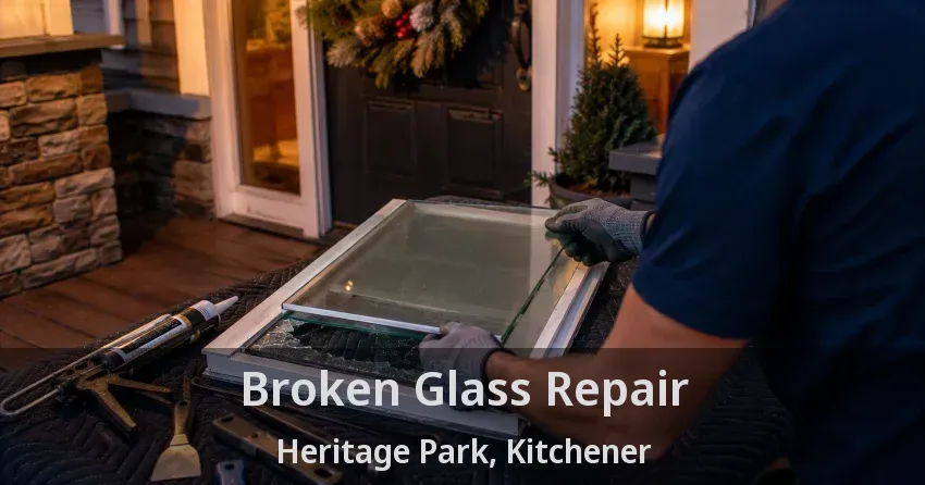 Broken Glass Repair Heritage Park, Kitchener - ON