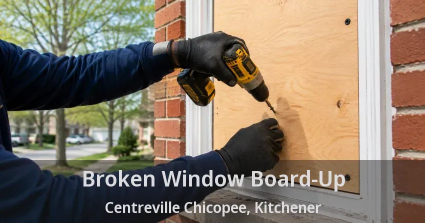 Broken Window Board-Up Centreville Chicopee, Kitchener - ON
