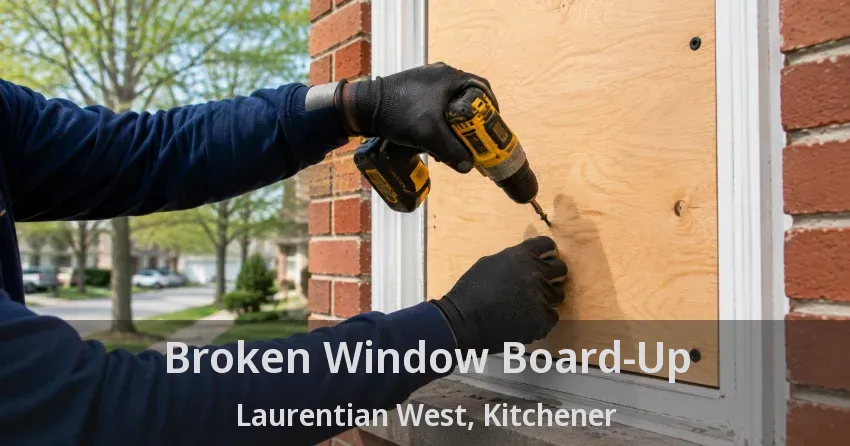 Broken Window Board-Up Laurentian West, Kitchener - ON