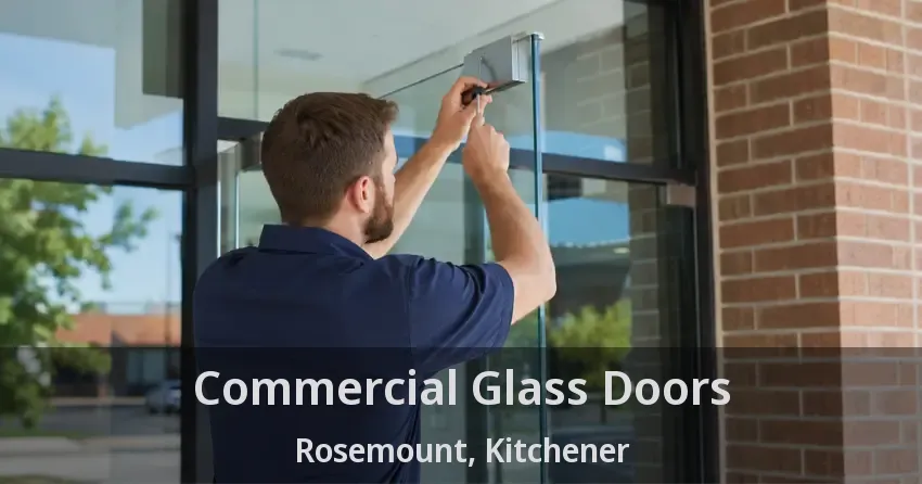 Commercial Glass Doors Rosemount, Kitchener - ON