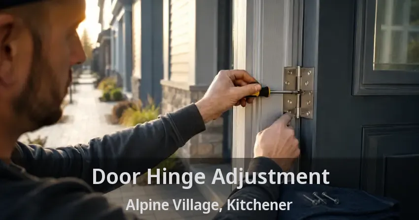 Door Hinge Adjustment Alpine Village, Kitchener - ON