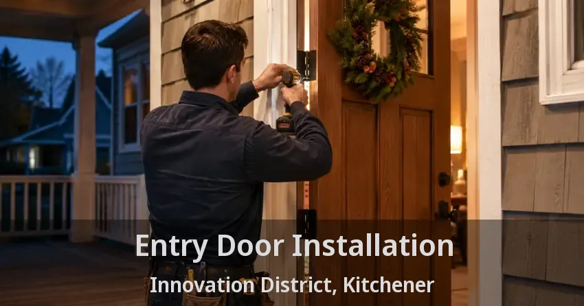 Entry Door Installation Innovation District, Kitchener - ON