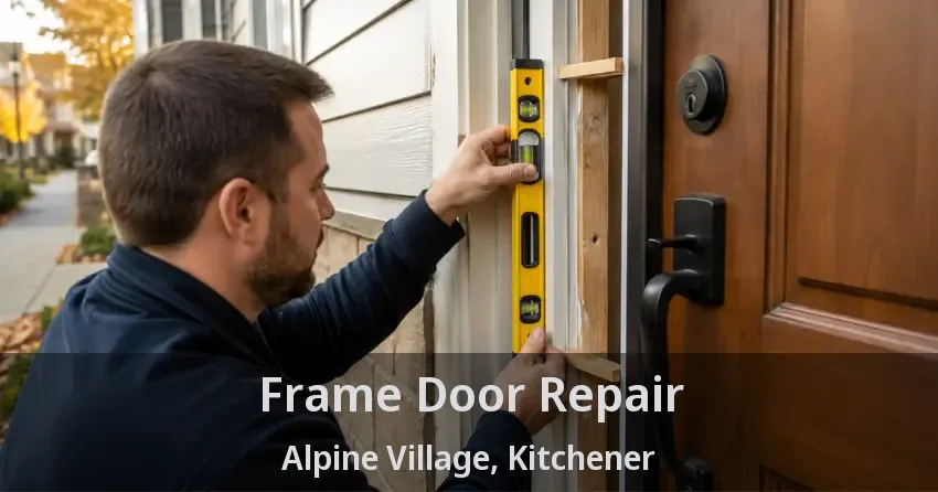 Frame Door Repair Alpine Village, Kitchener - ON