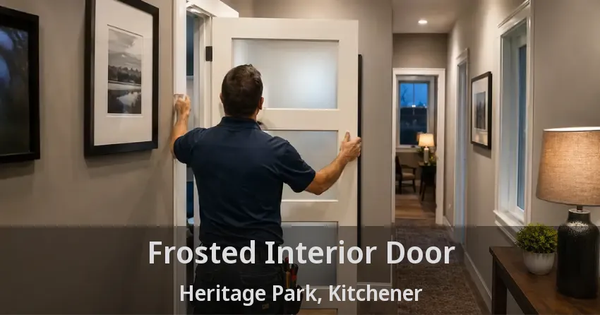 Frosted Interior Door Heritage Park, Kitchener - ON