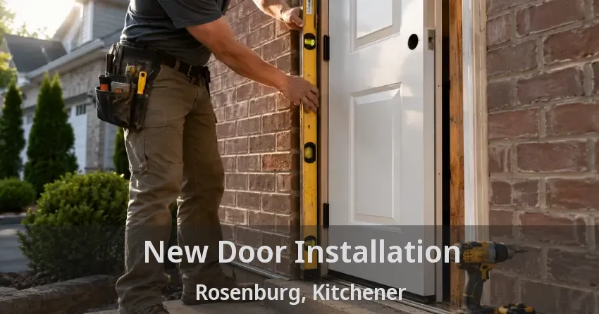 New Door Installation Rosenburg, Kitchener - ON