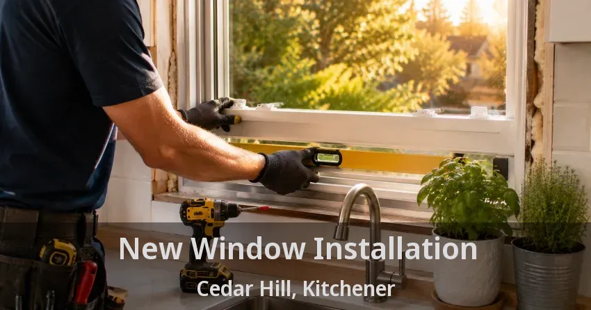 New Window Installation Cedar Hill, Kitchener - ON