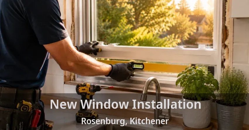 New Window Installation Rosenburg, Kitchener - ON