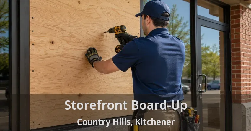 Storefront Board-Up Country Hills, Kitchener - ON