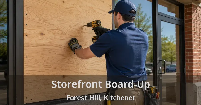 Storefront Board-Up Forest Hill, Kitchener - ON