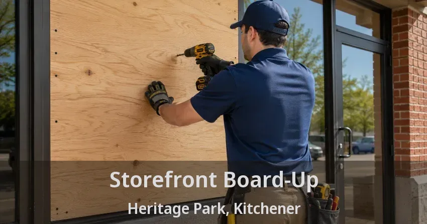 Storefront Board-Up Heritage Park, Kitchener - ON