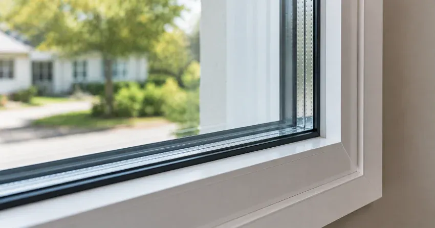 technician replacing window weatherstripping in Kitchener home