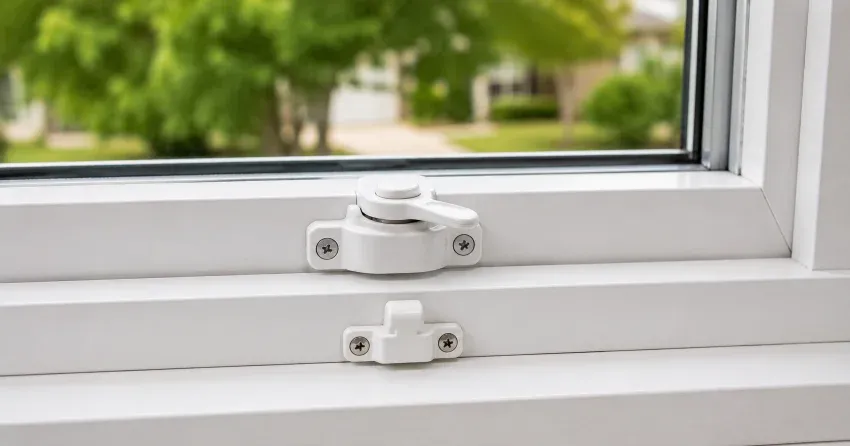 technician installing new window latch hardware in Innovation District, Kitchener