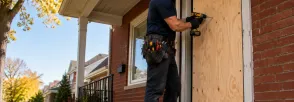 Temporary Door Securing Lower Doon, Kitchener